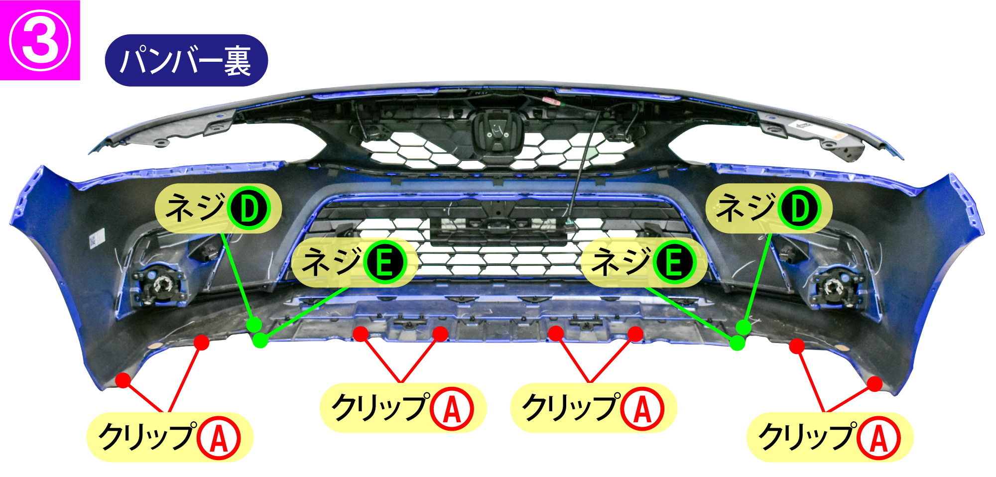 シビック(FL4)のホーン交換
