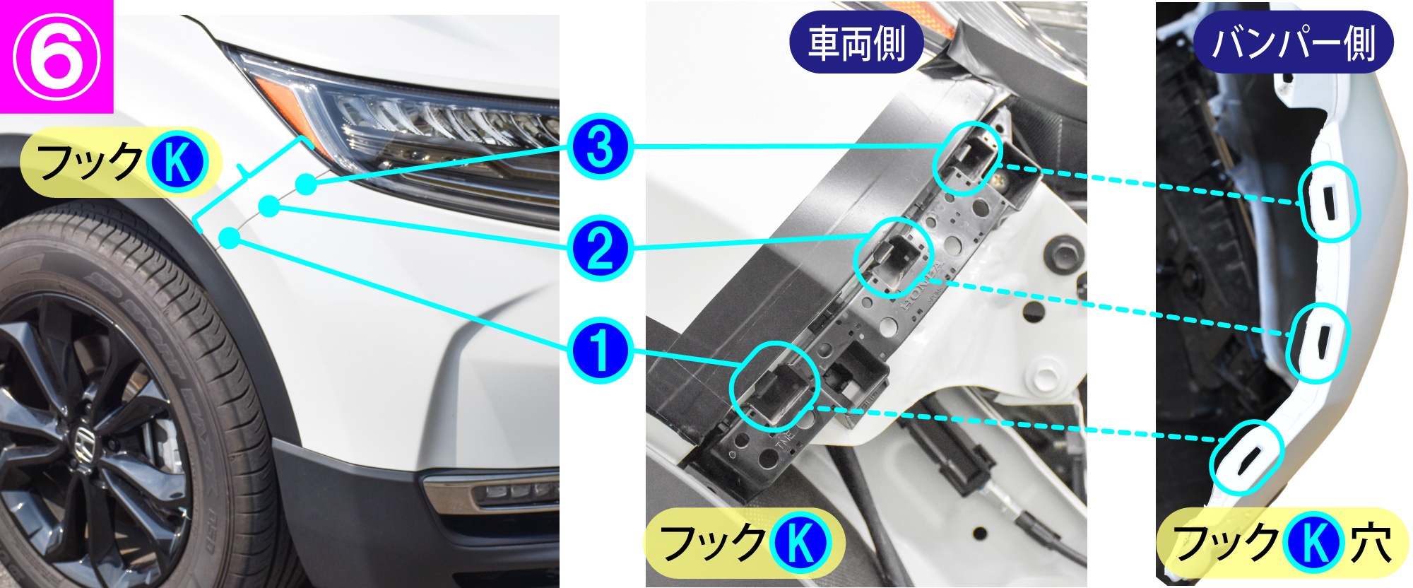 CR-V(RT6)のホーン交換