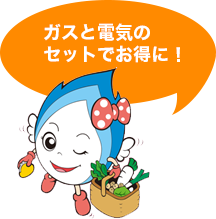 ガスと電気のセットでお得に!